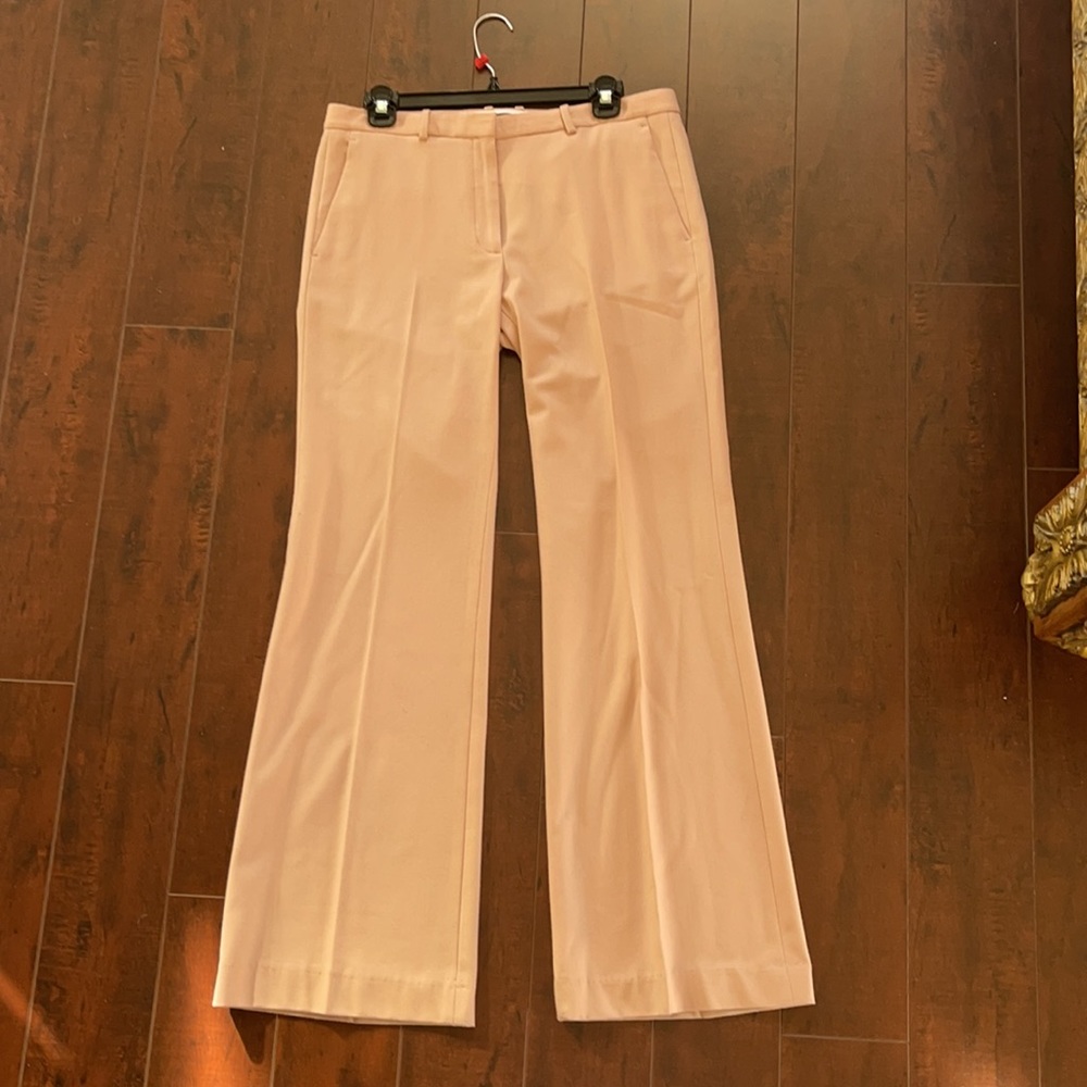 Theory wide leg blush trousers